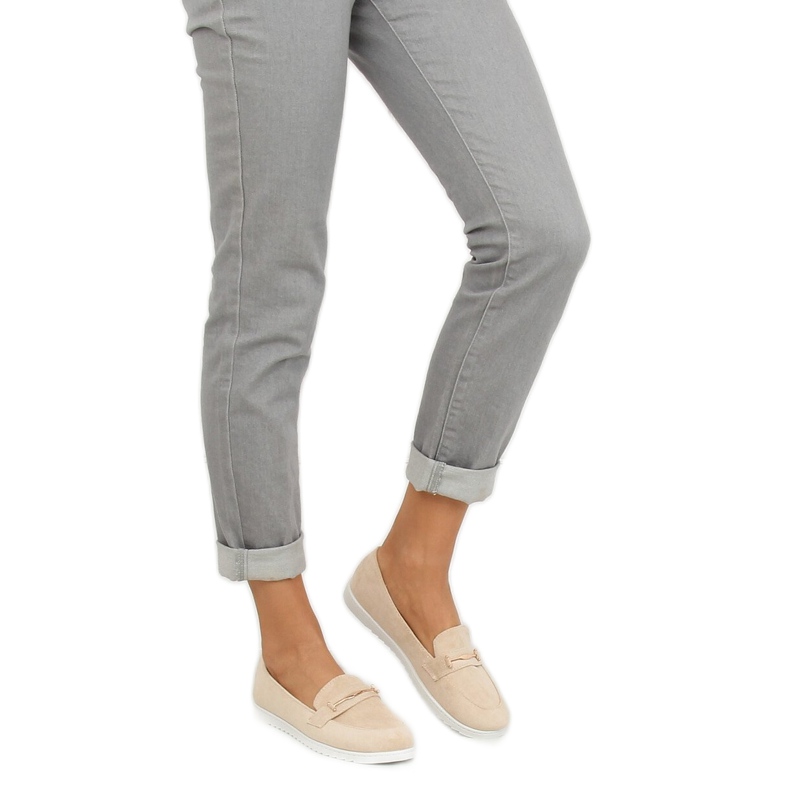 Naisten beige-kengät BJ600-E25 Aprikoosi 1