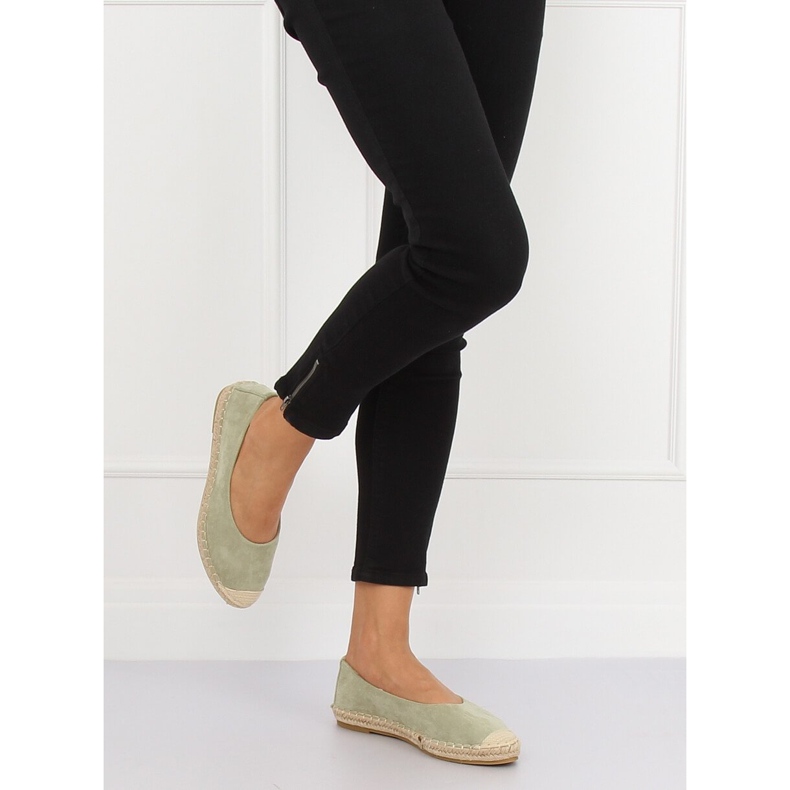 Vihreä ballerina espadrilles N-2980 L.GREEN 2
