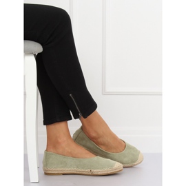 Vihreä ballerina espadrilles N-2980 L.GREEN 1
