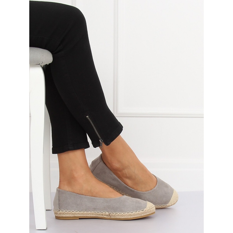 Harmaa ballerina espadrilles N-2980 Grey 1