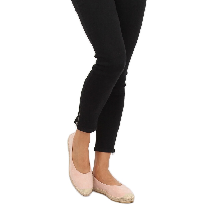 Vaaleanpunaiset ballerinaespadrilles N-2980 Pink vaaleanpunainen 2