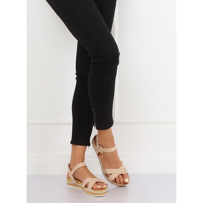 Beige sandaalit naisille Y1521 Beige 1