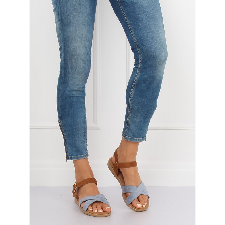 Siniset naisten sandaalit 999 Blue sininen 1