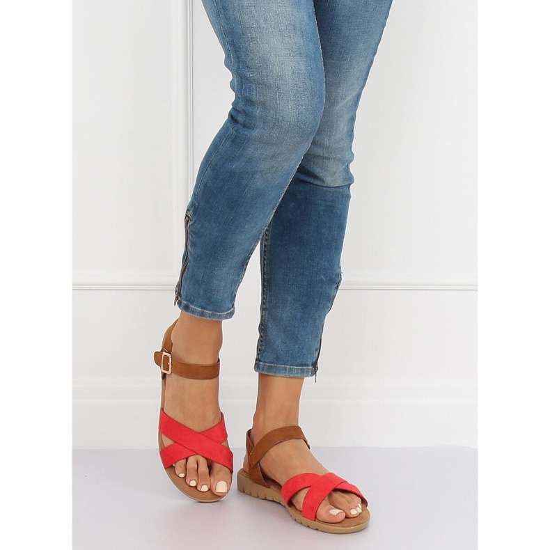 Punaiset naisten sandaalit 999 Punainen 2