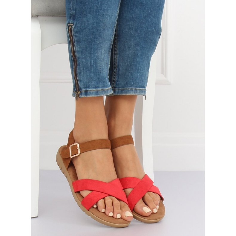 Punaiset naisten sandaalit 999 Punainen 1