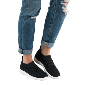 SHELOVET Liukastettavat urheilukengät musta 2