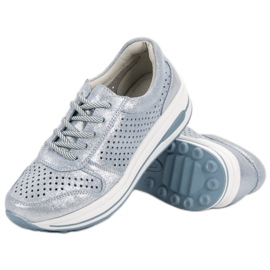 Filippo Nahkaiset brocade -kengät sininen 1