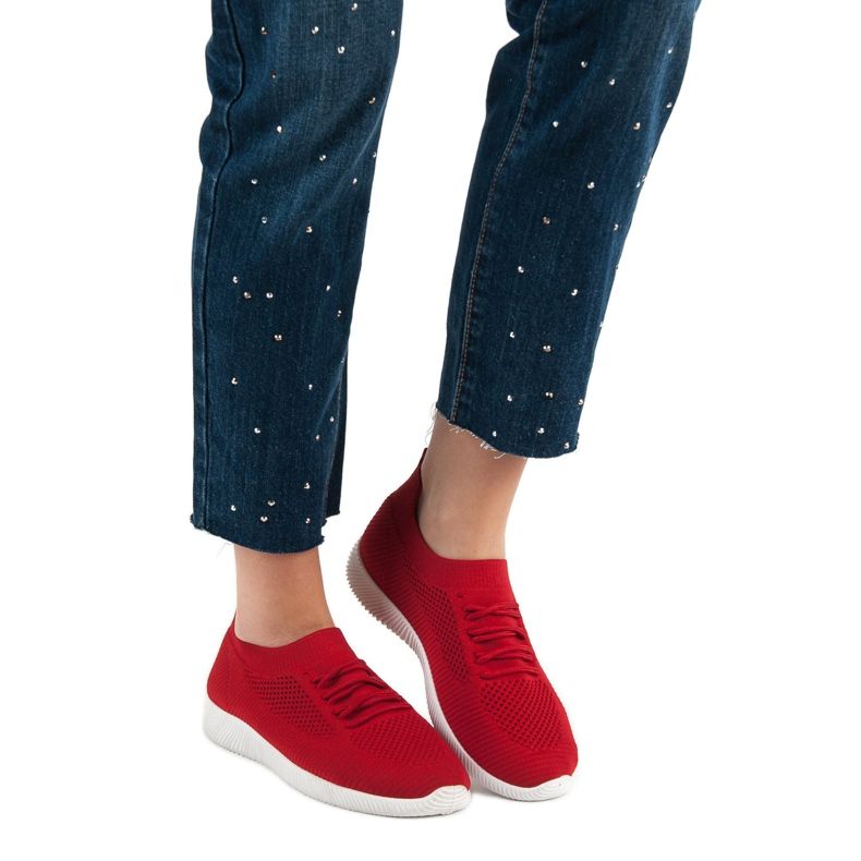 SHELOVET Liukastettavat urheilukengät punainen 2