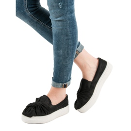 Suede Slipons VICES -jousella musta 1