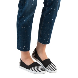 SHELOVET Slip On Light Tennarit valkoinen musta 2