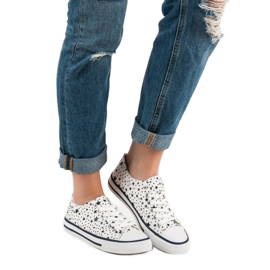 J. Star Beige lenkkarit tähtien kanssa valkoinen musta 2