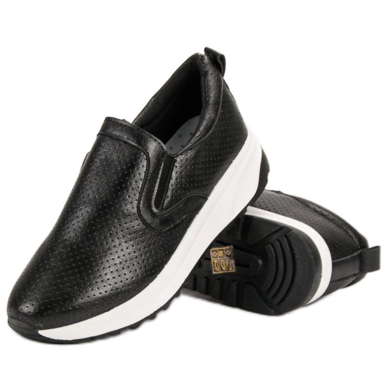 SHELOVET Mustat Slip-On kengät 1