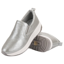 SHELOVET Silver Slip-On kengät harmaa 1