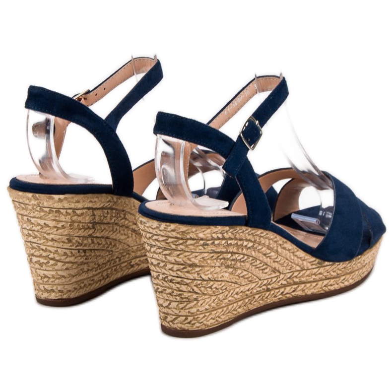 Best Shoes Laivastonsininen Sandaalit On Wedge 1
