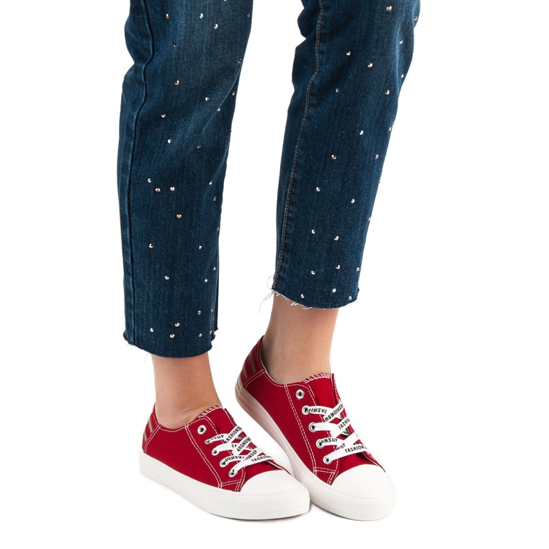 SHELOVET Matalavartiset tennarit punainen 2