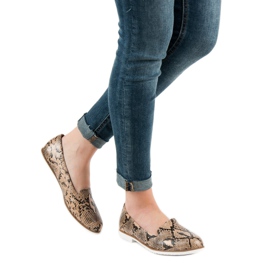 SHELOVET Lordsy Snake Print ruskea 2