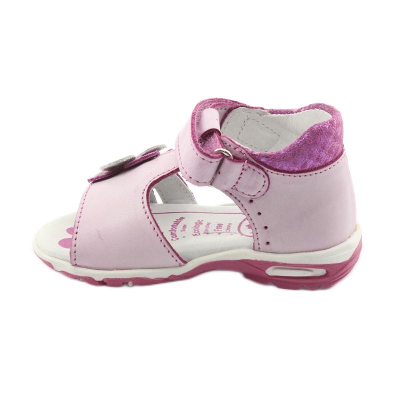 Vaaleanpunaiset kukkasandaalit Ren But 1406 vaaleanpunainen valkoinen 3