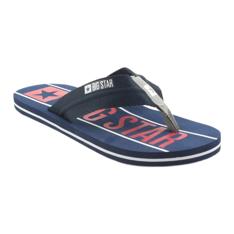 Miesten Big Star 174658 tummansiniset tossut valkoinen punainen laivastonsininen 1