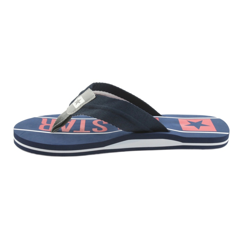 Miesten Big Star 174658 tummansiniset tossut valkoinen punainen laivastonsininen 2