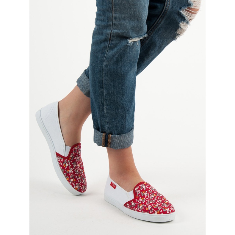 Lovery Rento Slipons valkoinen punainen 1