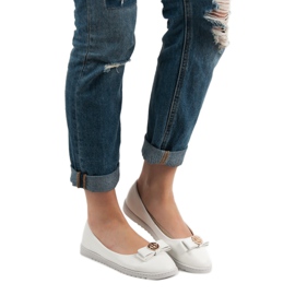 Miss Laura Valkoiset ballerinat valkoinen 2