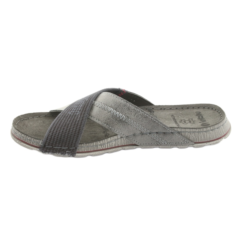 Harmaat Inblu GG009 harmaat miesten tohvelit musta 2