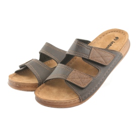 Miesten Inblu TH015 ruskeat tohvelit 3