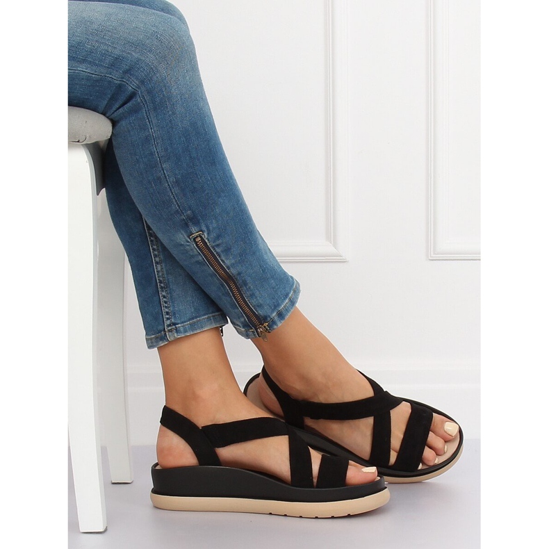 Mustat naisten sandaalit G-199 Black 1