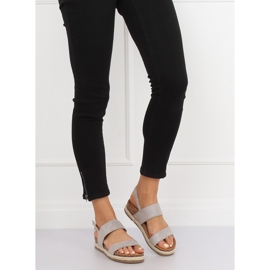 Harmaat sandaalit korkkipohjassa CH-118 Grey 1