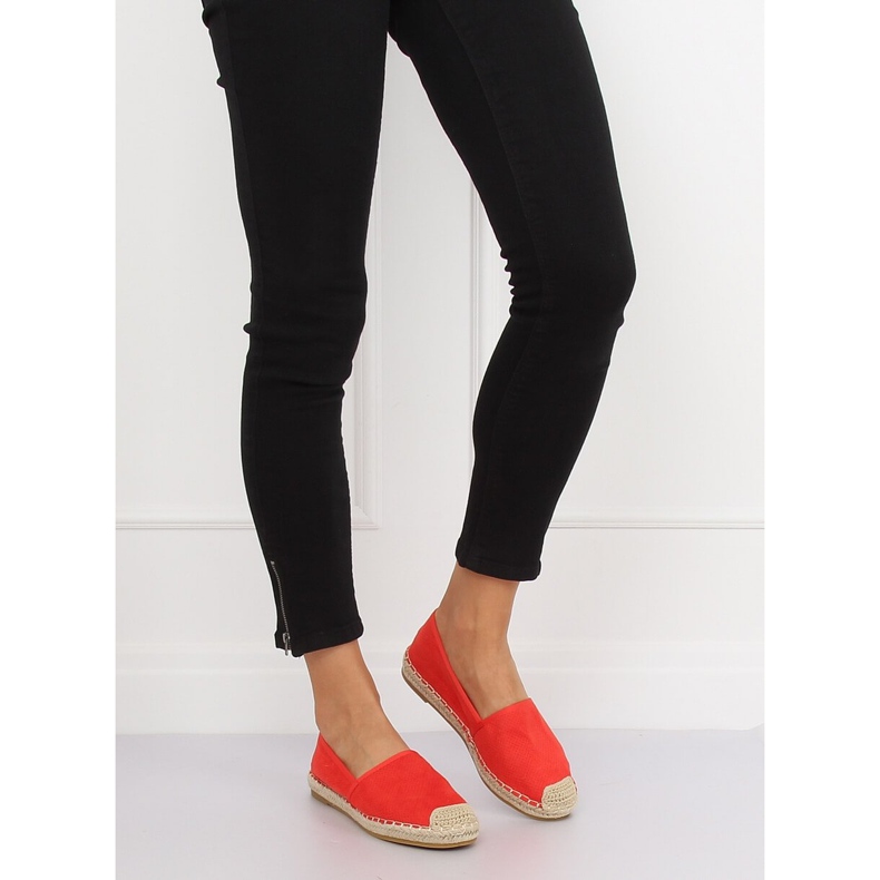 Punaiset naisten espadrillit 4855 Coral punainen 1