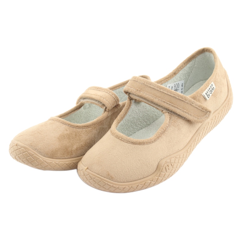Dr.Orto Befado Women's Ballerinas PU-Yove 197D004 Beige tarranauha Silber Insert 3