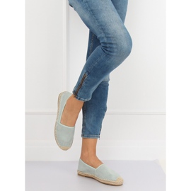 Naisten espadrillit akvamariini N-2978 L.GREEN vihreä 1