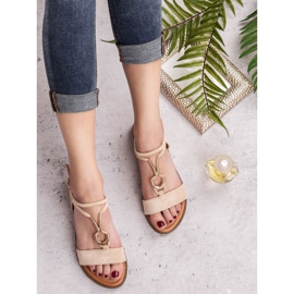 Laura Mode Mokkanahkaiset sandaalit ruskea 1