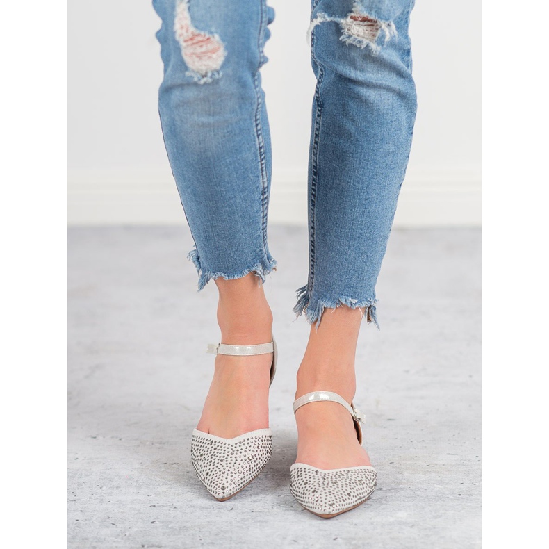 Primavera Kiinnitetyt ballerinat kuutiometrillä harmaa 1