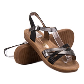 SHELOVET Mukavat sandaalit musta 1