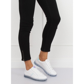 Naisten valkoiset ja siniset lenkkarit 2B9XX923 VALKOINEN / SININEN 2