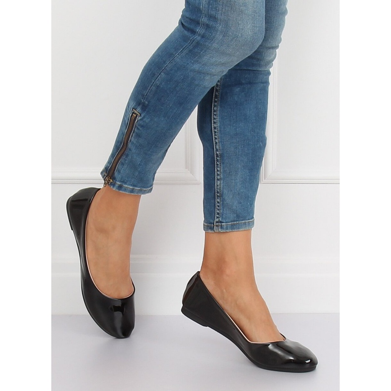 Musta naisten ballerinat JX76P Musta 2