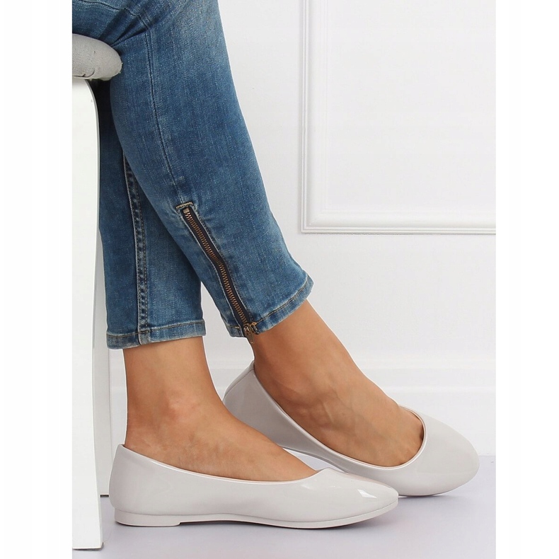 Harmaat naisten ballerinat JX76P Grey 1