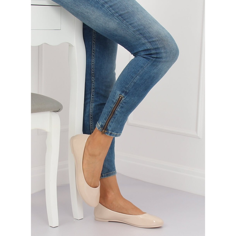 Naisten beige ballerinat JX76P Beige 2