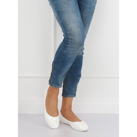 Valkoiset naisten ballerinat JX76P Valkoinen 2