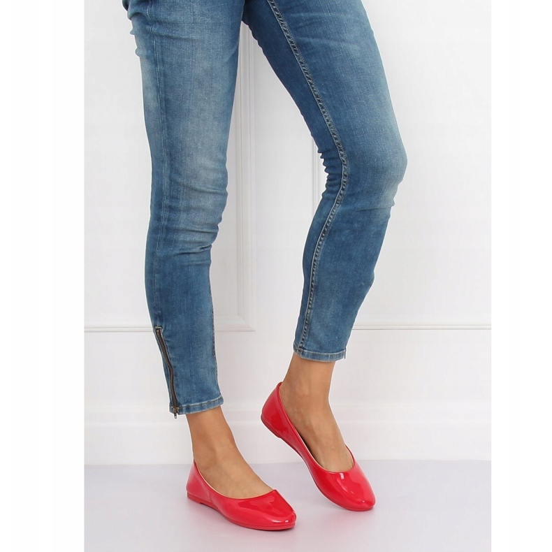 Punaiset naisten ballerinat JX76P Punainen 2