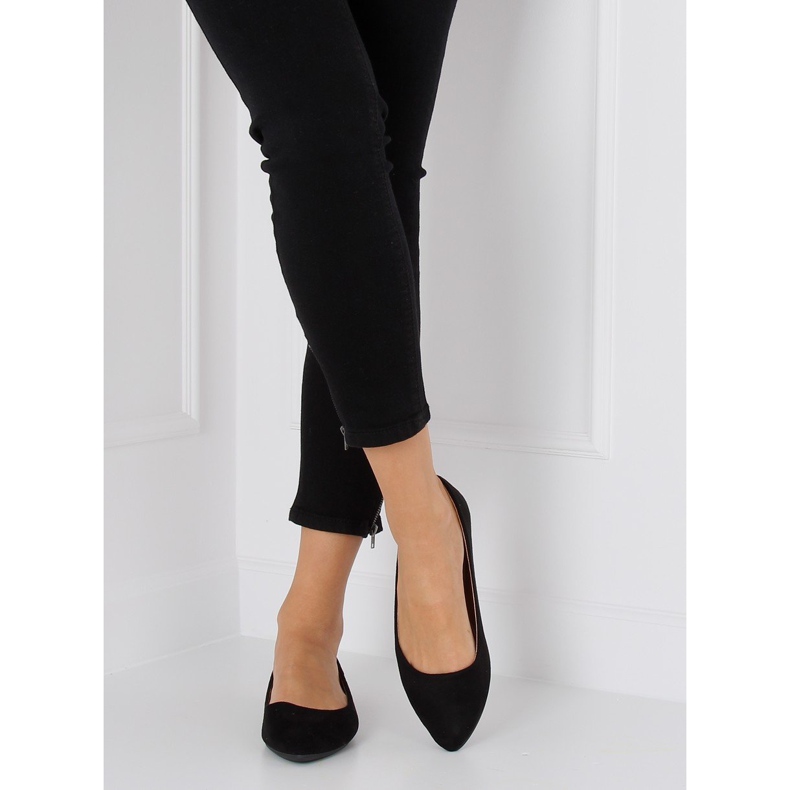 Ballerinat mantelinmusta varpaat WD39P Musta 2