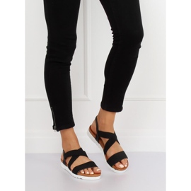 Mustat naisten sandaalit P0P1268-16 Musta 1