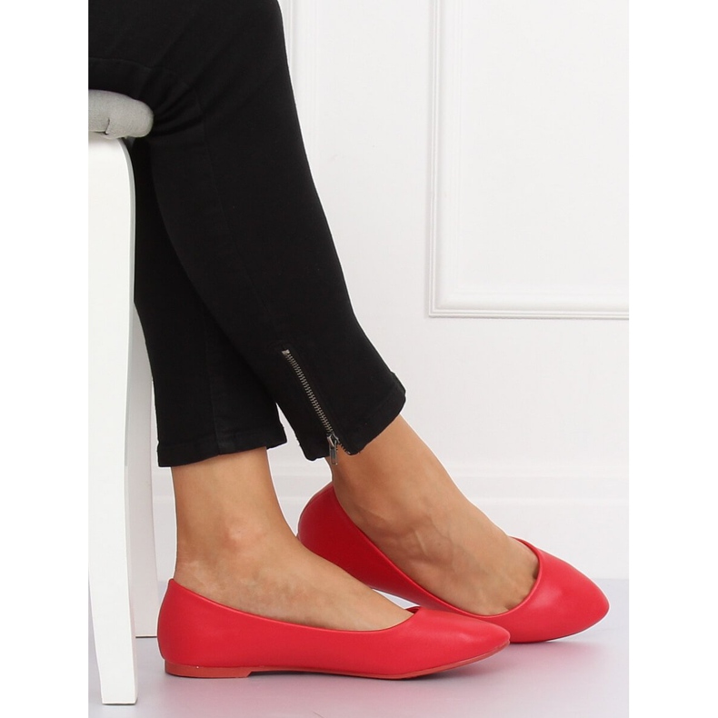 Punaiset naisten ballerinat CC108 Red punainen 1
