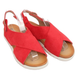 Punaiset naisten sandaalit 9003 Punainen 1