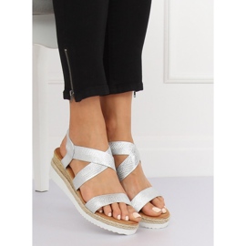 Hopeiset naisten sandaalit S81 Hopea harmaa 2