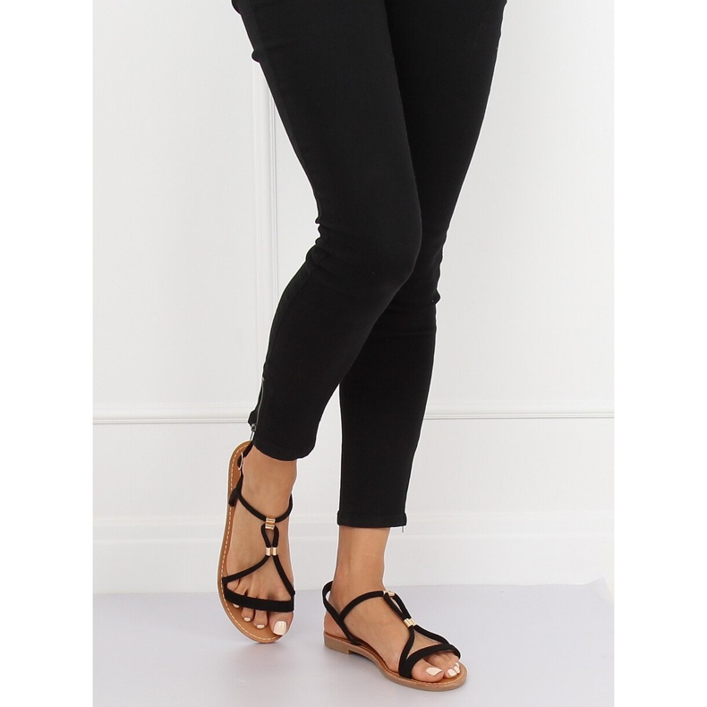 Mustat naisten sandaalit L520 Musta 1