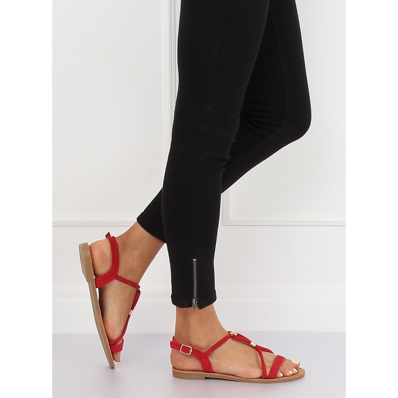 Punaiset naisten sandaalit L520 Red punainen 2
