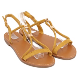 Keltaiset naisten sandaalit L520 Keltainen 3