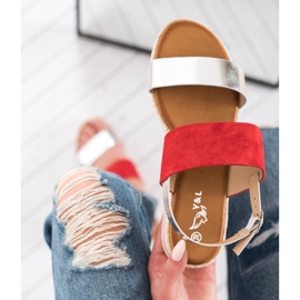 SHELOVET Mukavat sandaalit punainen 2